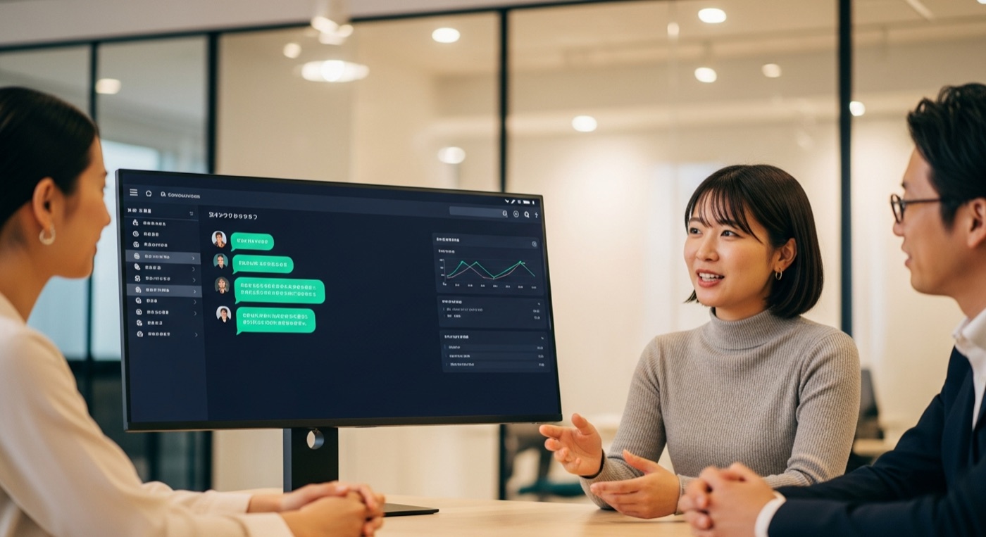 Team members using generated AI workflows from the portal