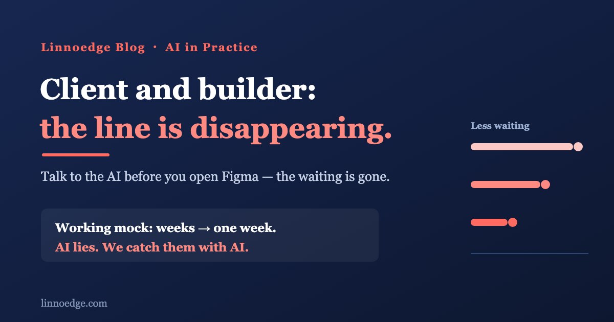 “Talk to the AI before you open Figma” — how the waiting disappeared from our requirements phase