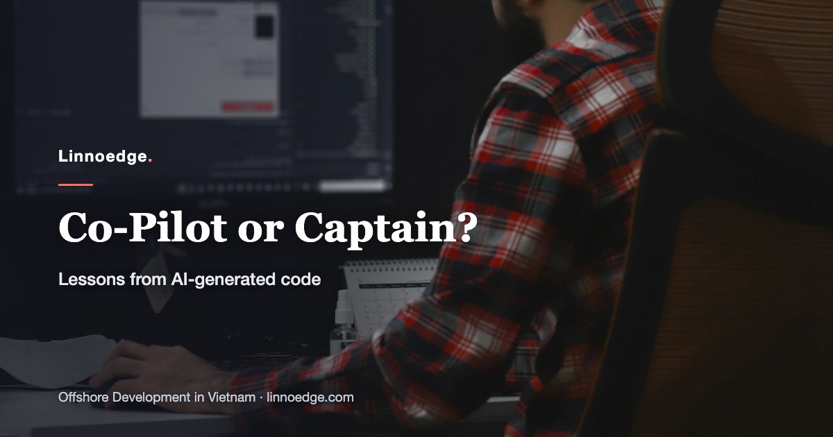 Co-pilot or captain? Lessons from getting lost in ai-generated code